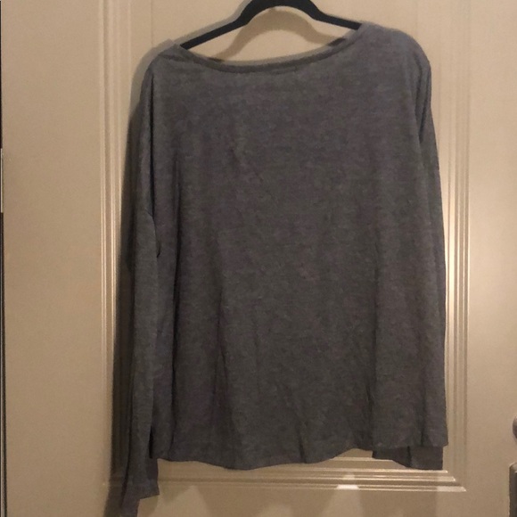 Old Navy Long Sleeve Tee Black Heather Grey XXl - Picture 2 of 4